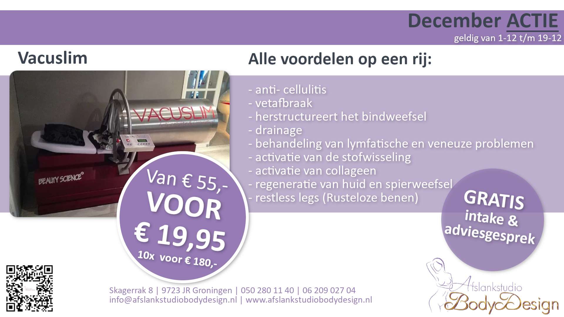 December actie 2025 Vacuslim - Afslankstudio Body Design