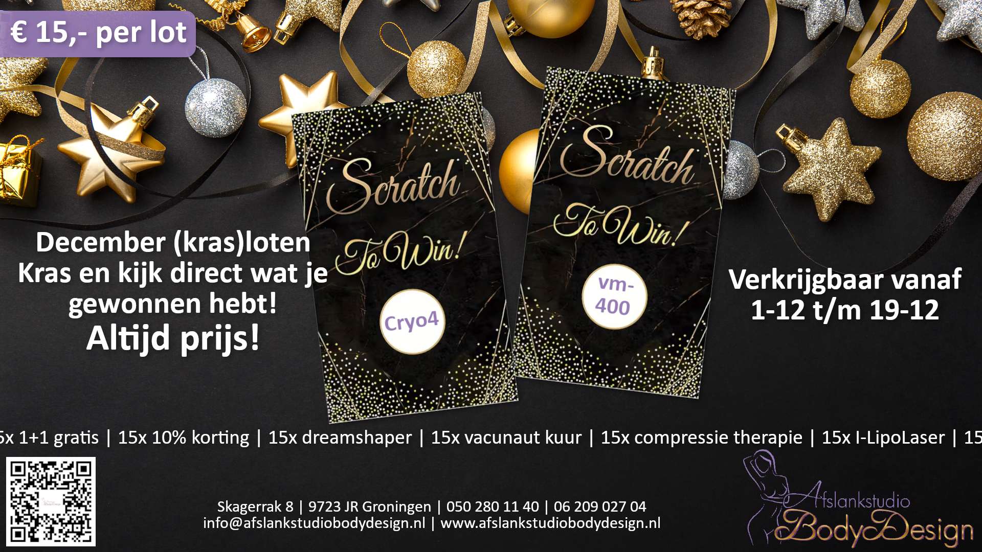 december krasloten 2025 - Afslankstudio Body Design