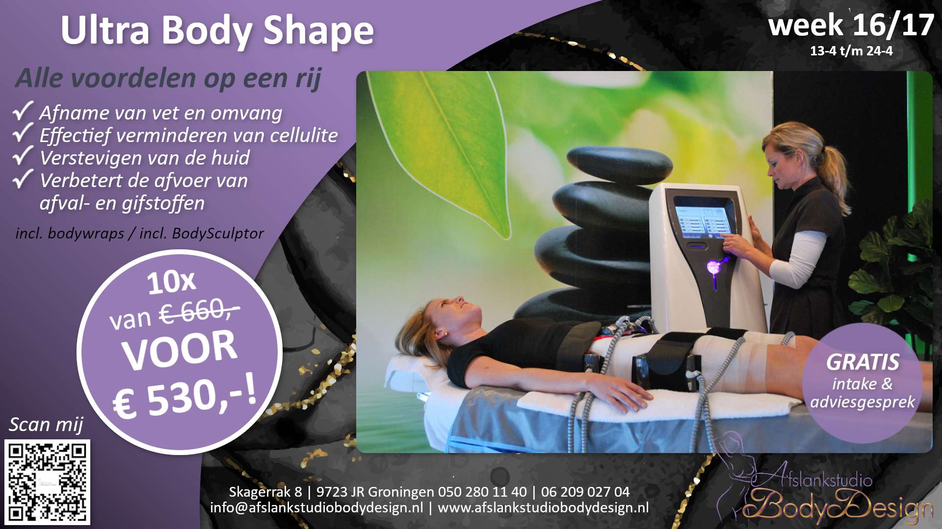 Ultra Body Shape week deal 16-17 2026 - Afslankstudio Body Design Groningen