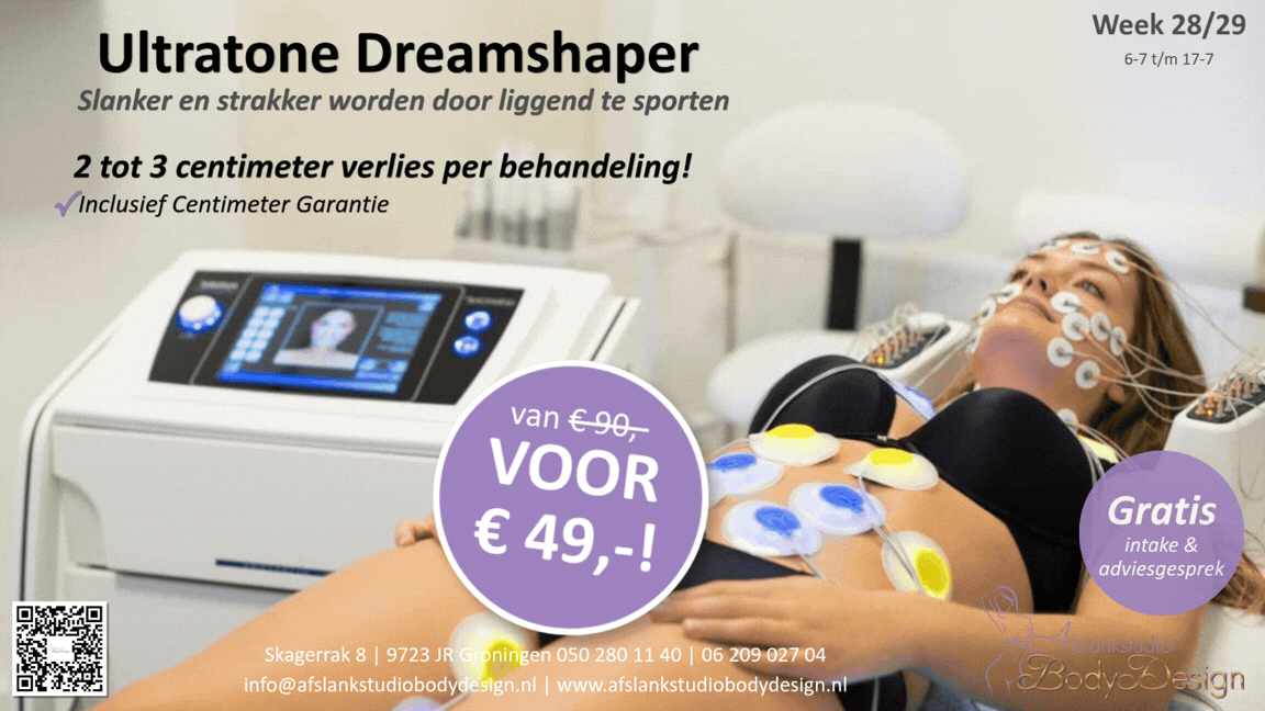 week deal 28-29 2026 Ultratone Dreamshaper gif - Afslankstudio Body Design Groningen